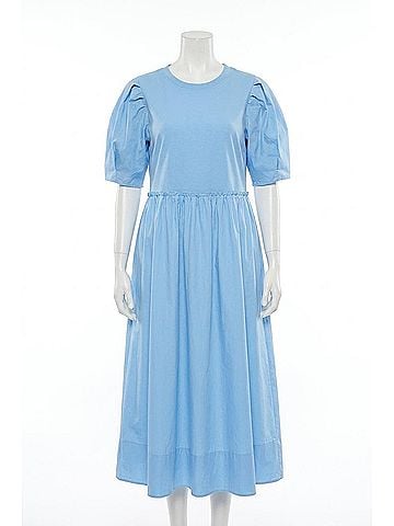 Tanya Taylor Adelaide Dress - Plus in Light Blue (view 1)