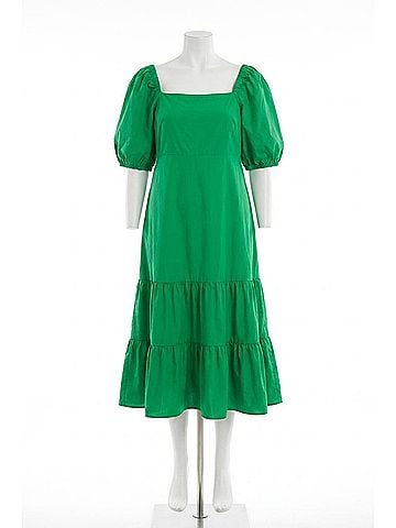 Tanya Taylor Cynthia Dress - Plus in Kelly Green (view 1)