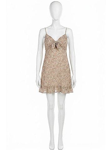 Dress Forum Babydoll Mini Dress in Cream (view 1)