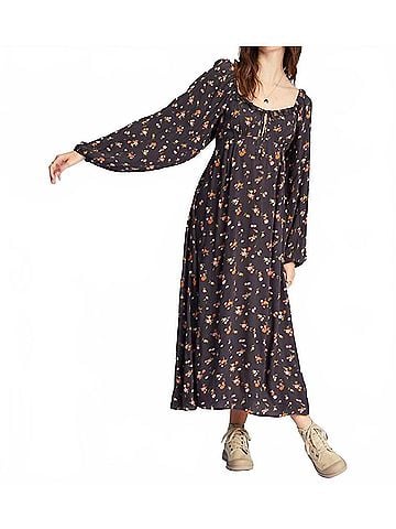 Billabong Better Days Midi Dress in Black (view 2)