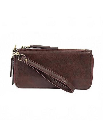 Joy Susan Women's Chloe Zip Wallet in Wine (view 1)