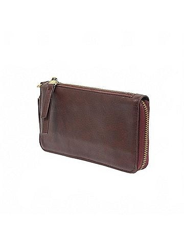 Joy Susan Women's Chloe Zip Wallet in Wine (view 2)