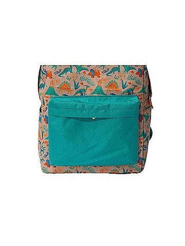 Jane Marie Boy's Dino-Mite Backpack in Teal (view 1)
