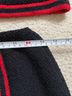 Adolfo 100% Wool Black Red Wool Dress Size S - photo 9
