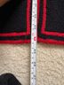 Adolfo 100% Wool Black Red Wool Dress Size S - photo 5