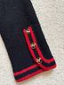 Adolfo 100% Wool Black Red Wool Dress Size S - photo 7