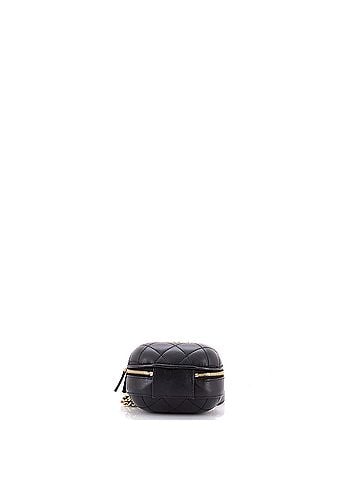 Chanel CC Bubble Top Handle Vanity Case with Chain Quilted Lambskin Mini (view 2)