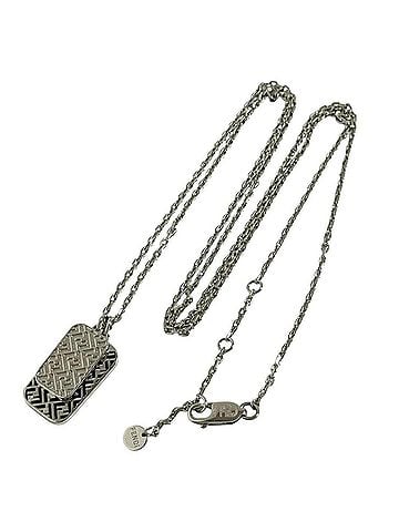 Fendi Fendi Men's Hexagon Pendant Long Necklace, 68-72cm (view 2)