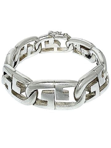 Gucci Gucci Men's Heavy Chain Link Bracelet, Silver (view 1)