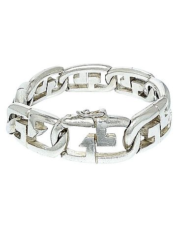 Gucci Gucci Men's Heavy Chain Link Bracelet, Silver (view 2)