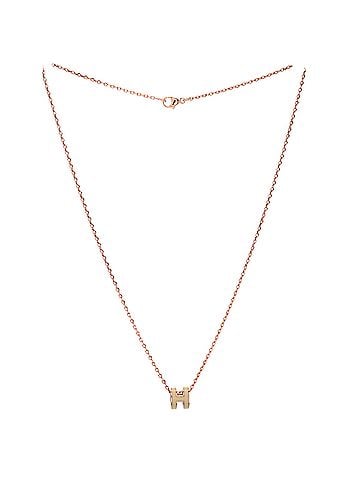 Hermès Pop H Pendant Chain Necklace Metal and Enamel Mini (view 2)