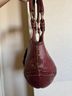 Coach 100% Leather Burgundy Gold Red Leather Hobo One size - photo 3