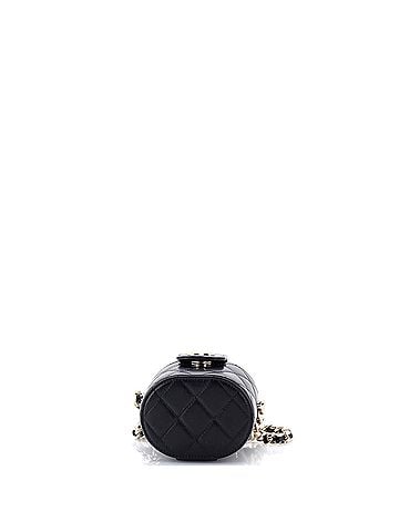 Chanel Resin Elegant Chain Tubular Vanity Case Quilted Lambskin Mini (view 2)