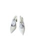 Lulus Solid White Heels Size 8 1/2 - photo 1