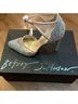Betsey Johnson Multi Color Gold Ivory Heels Size 10 - photo 3