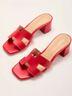 VICI 100% Vegan Leather Red Mule/Clog Size 10 - photo 4