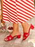 VICI 100% Vegan Leather Red Mule/Clog Size 10 - photo 6