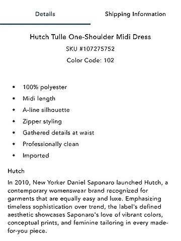 Hutch Phillips One Shoulder Cocktail Dress (view 2)
