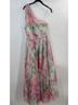 Hutch 100% Polyester Floral Multi Color Pink Green Cocktail Dress Size 8 - photo 5