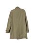 Theory 58% Polyester 42% Cotton 100% Bamboo Solid Brown Trenchcoat Size L - photo 2