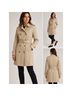 Theory 58% Polyester 42% Cotton 100% Bamboo Solid Brown Trenchcoat Size L - photo 3