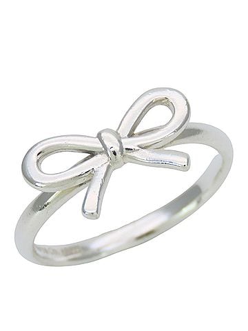 Tiffany & Co. Tiffany &amp; Co. Ribbon Ring, Sterling Silver 925, Bow Design, Women's. (view 2)