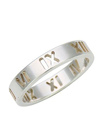 Tiffany & Co. Tiffany &amp; Co. Atlas Open Sterling Silver Ring for Women (view 2)