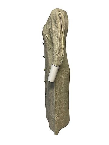 Rejina Pyo Rejina Pyo Leonie Midi Dress in Khaki Linen (view 1)