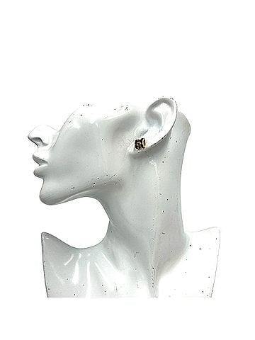 Hermès HERMES Pop H Earrings, GP (Gold and Black), 95308 (view 2)