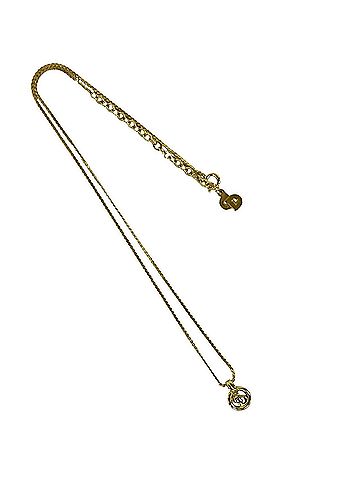 Christian Dior Christian Dior Logo GP Necklace Pendant Choker Accessory Gold 01421 (view 2)