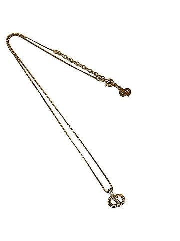 Christian Dior Christian Dior CD Logo GP Necklace Pendant Choker Accessory Gold 93891 (view 1)