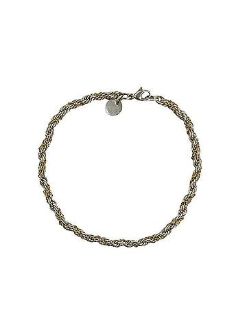 Tiffany & Co. TIFFANY&amp;Co. Tiffany Twist Rope Bracelet, Sterling Silver 925, 18K Yellow Gold, Accessory, Silver, 79430 (view 1)