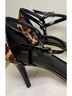 Michael Kors Animal Print Black Brown Heels Size 10 - photo 7