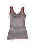 Candie's Stripes White Red Tank Top Size S - photo 2