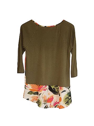 Charming Charlie 3/4 Sleeve Blouse (view 2)
