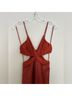 Bec & Bridge 100% Polyester Brown Orange Cocktail Dress Size 4 - photo 4