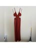 Bec & Bridge 100% Polyester Brown Orange Cocktail Dress Size 4 - photo 3