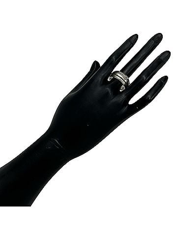 Tiffany & Co. TIFFANY&amp;Co. Tiffany Grooved Double Line Ring, Sterling Silver 925, Accessory, Silver, 43882 (view 2)