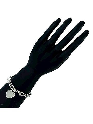 Tiffany & Co. TIFFANY&amp;Co. Tiffany Return to Heart Tag Bracelet, Sterling Silver 925, Accessory, Item Number 25924 (view 2)