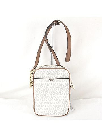 Michael Kors Michael Kors JET SET TRAVEL Chain Crossbody Vanilla Shoulder Bag White Women's (view 2)