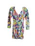 Cache 100% Polyester Multi Color Cocktail Dress Size 4 - photo 2
