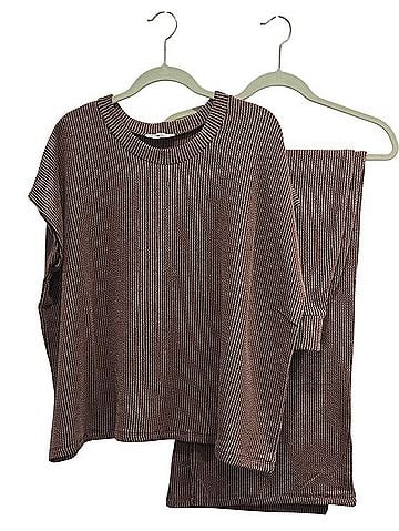 Zenana Outfitters Cozy Ribbed Knit Set Casual Pants (view 1)