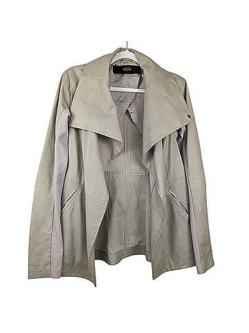 Veda Open Front Moto Leather Jacket (view 1)