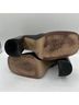 Charles David 100% Leather Black Heels Size 6 - photo 9