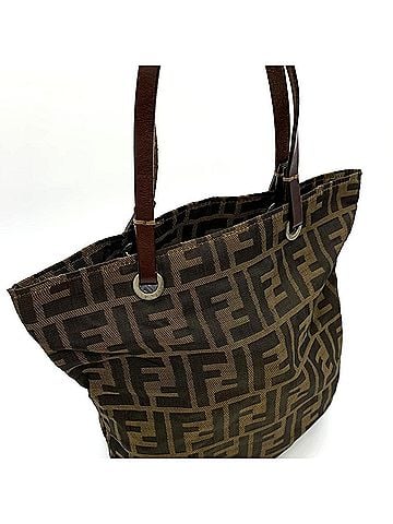 Fendi FENDI Zucca 2262 2659 8008 Tote Bag, Nylon/Leather, Brown, Women's (view 2)