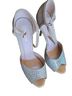 De Blossom Collection Silver Heels Size 10 - photo 1