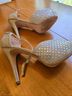De Blossom Collection Silver Heels Size 10 - photo 4