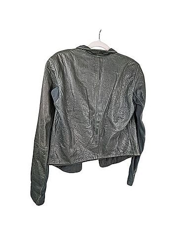 Veda Zip Moto Leather Jacket (view 2)