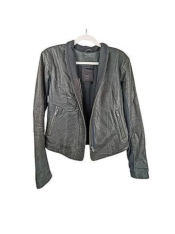 Veda Zip Moto Leather Jacket (view 1)