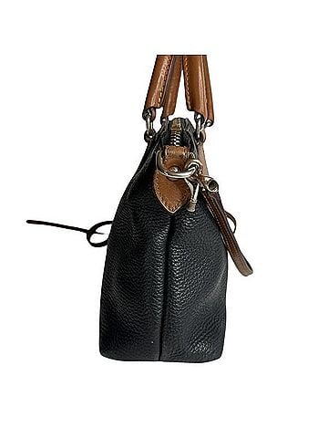 Dooney & Bourke Dillen Pebbled Black &amp; Brown Leather Crossbody Bag (view 2)